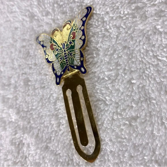 5/$35 Vintage Colourful Metal Butterfly Bookmark - Picture 6 of 7